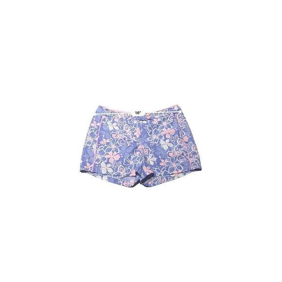 Eddie Bauer Womens Shorts Summer Printed Floral Pink Purple Size 6 - Picture 3 of 8